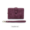 Compact Frosted Tri-Fold Wallet for Women