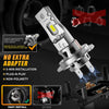 H7 LED Headlight Bulbs with Advanced Cooling (2-Pack)