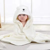 Soft Hooded Baby Towel Robe with Cartoon Animal Design