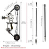 Compact Metal Compound Bow Set