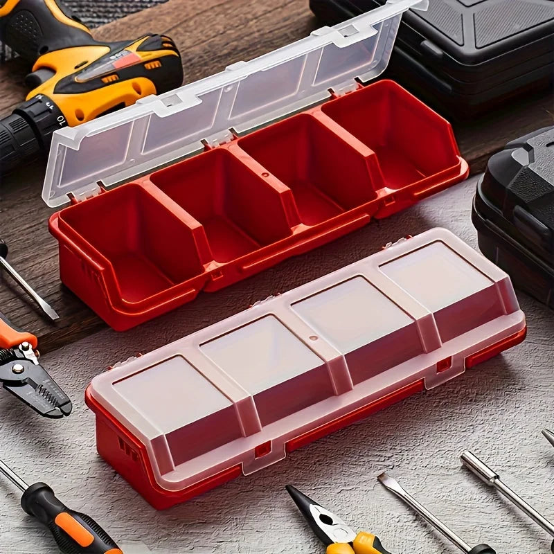 Multi-Compartment Storage Box for Small Parts and Crafts