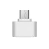 A white 2-in-1 USB 3.2 flash drive with a Type-C connector.