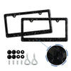 Carbon Fiber License Plate Frame with Anti-Rust Protection