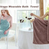 Soft Quick-Dry Wearable Towel Wrap with Adjustable Straps