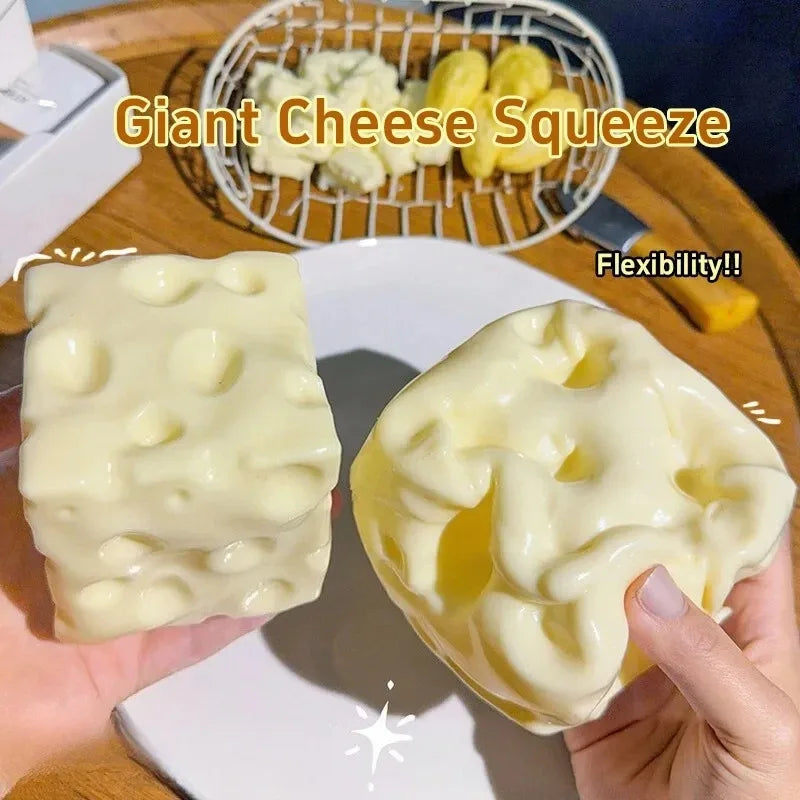 Realistic Cheese Squishy Fidget Toy – Slow-Rising Stress Relief