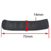 Black silicone bicycle brake lever covers with dimensions 14mm and 75mm