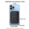 Slim Magnetic Wallet Case with Ring Stand