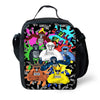 Cartoon Gorilla Kids School Backpack Set with Lunch Bag and Pencil Case