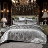 Silver Royal Luxury Duvet Cover Set with Pillowcases