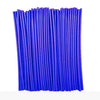 A bundle of bright blue motorcycle and bike spoke wraps.