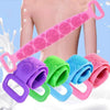 Silicone Body Scrubber with Long Handle and Strap
