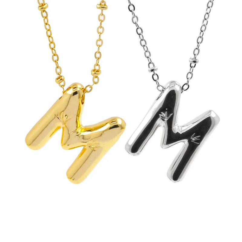 Personalized Initial Letter Pendant Necklace