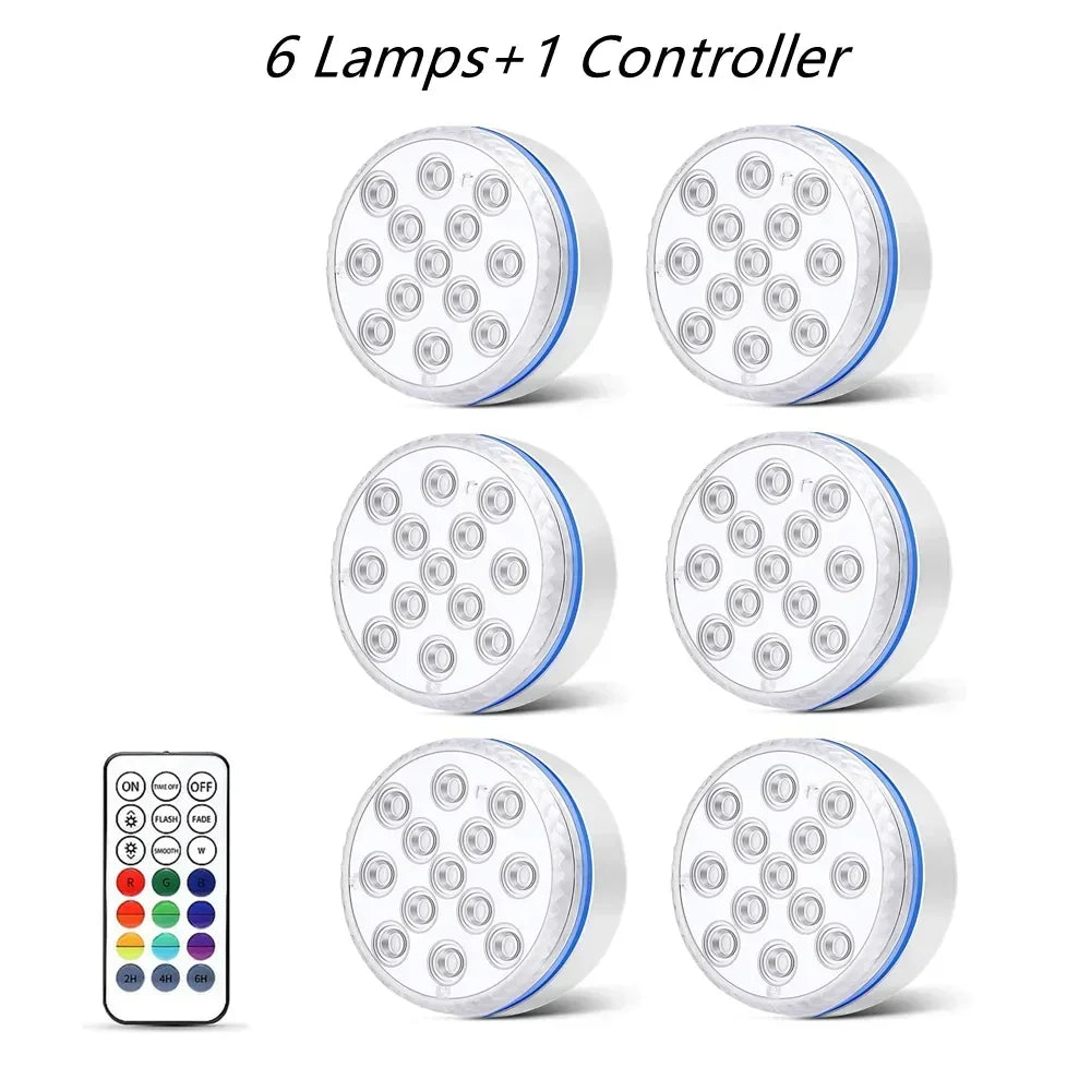 Submersible LED Underwater Light with Remote Control