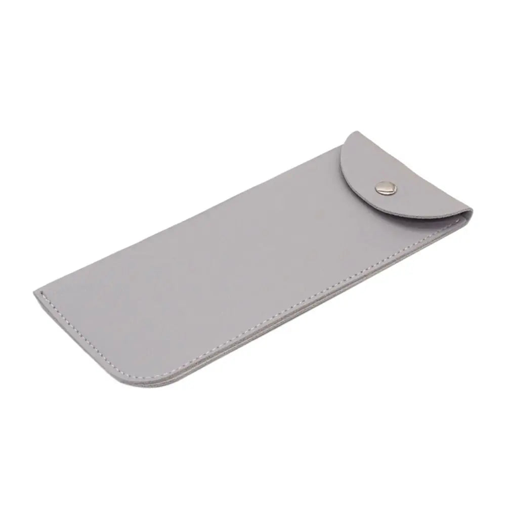PU Leather Glasses Case with Magnetic Snap Closure