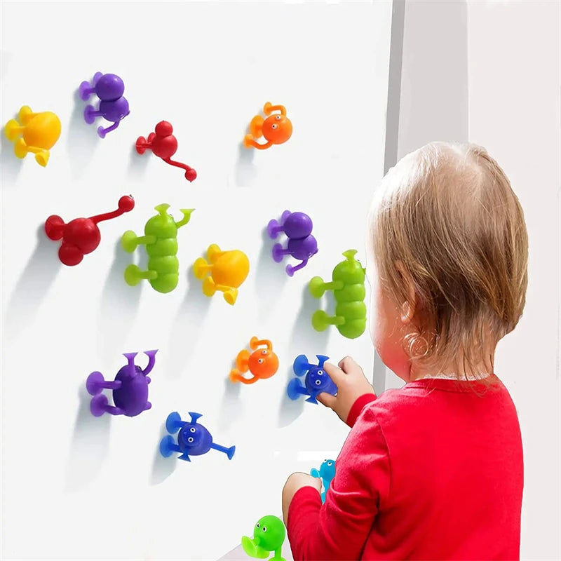 Soft Silicone Animal Building Blocks with Suction Cups