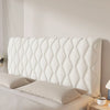 Stretch Velvet Headboard Cover - Queen Size, Dustproof & Slip-on Design