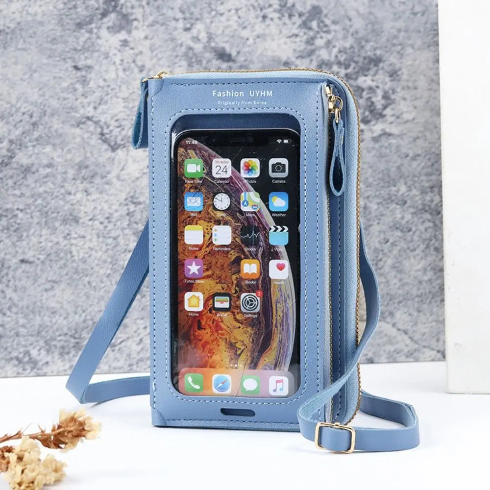 Women's Crossbody Phone Purse with Touchscreen Window