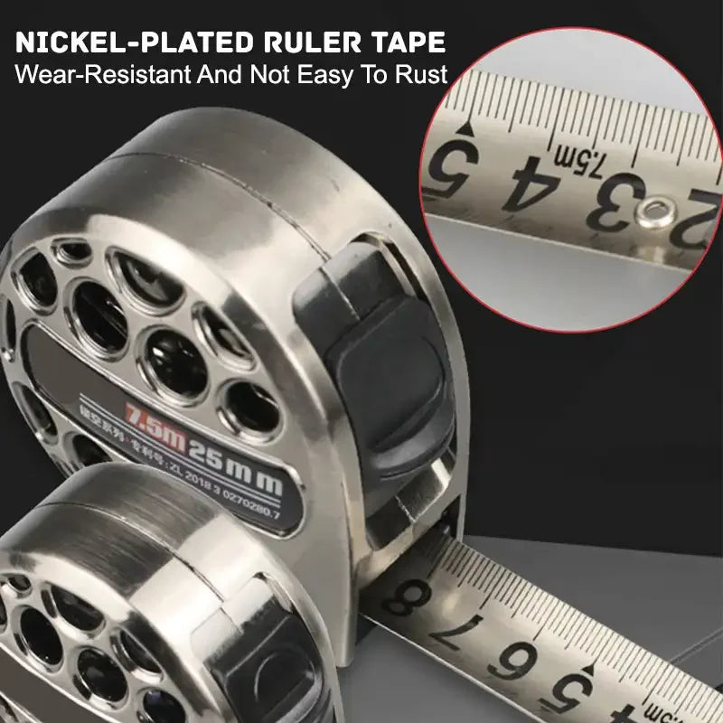 Stainless Steel Retractable Tape Measure with Anti-Corrosion Coating