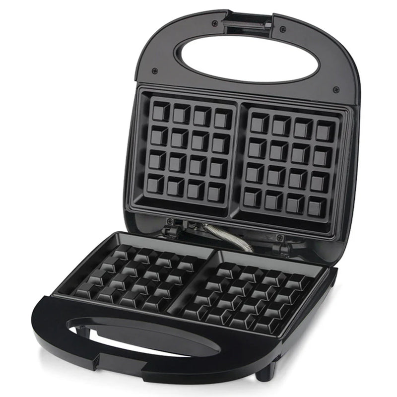 Compact Belgian Waffle Maker with Non-Stick Plates