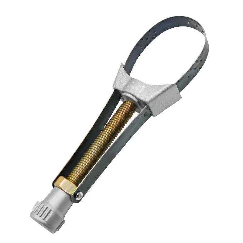 Adjustable Oil Filter Removal Wrench with Flexible Metal Strap