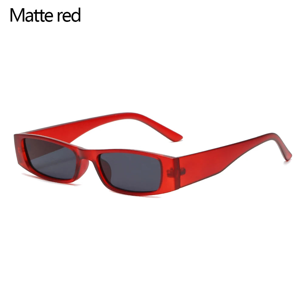 Lunettes de Soleil Rectangle Panthère Vintage