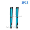 Two reusable metal injection pens in a teal color displayed vertically.