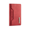 Vintage Leather Trifold Wallet with Magnetic Closure