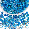 Mixed Size Green Czech Glass Seed Beads for Jewelry Making