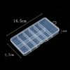 Clear Nail Tip Storage Box with Compartments