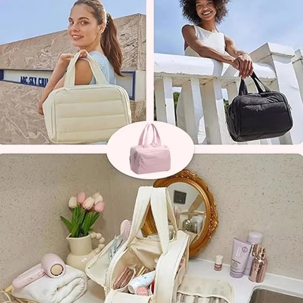 Waterproof Travel Toiletry Organizer Bag with Hanging Handle