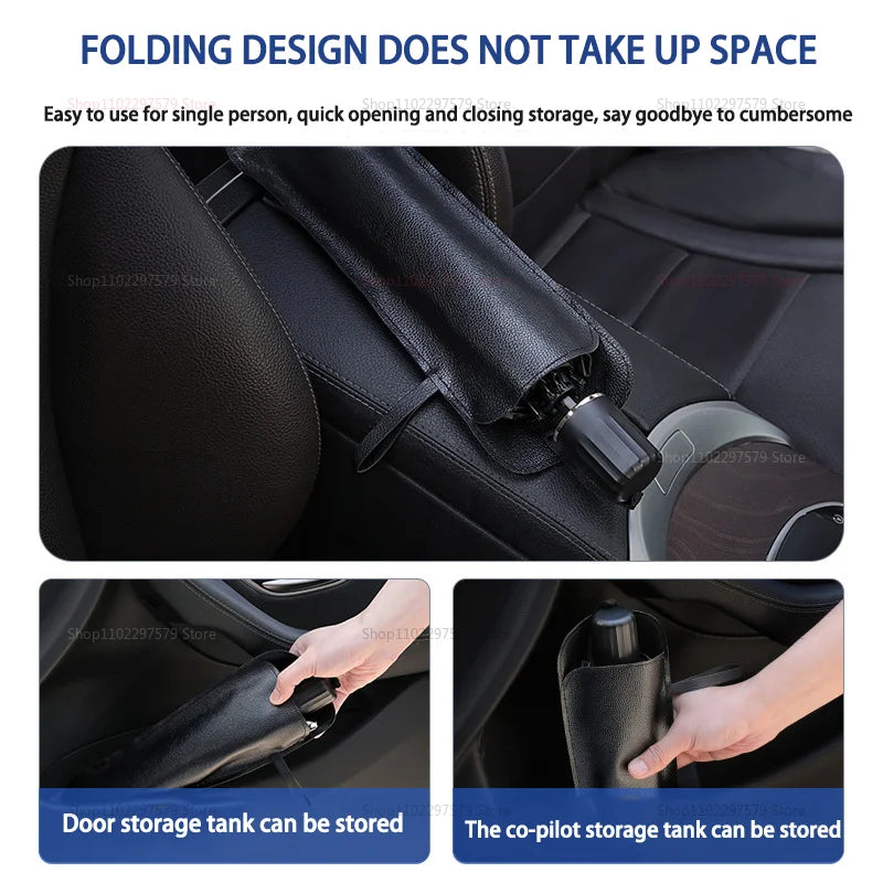 Folding design car sun shade umbrella for easy storage and protection