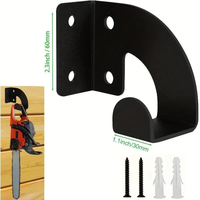 Heavy-Duty Chainsaw Wall Mount Hanger