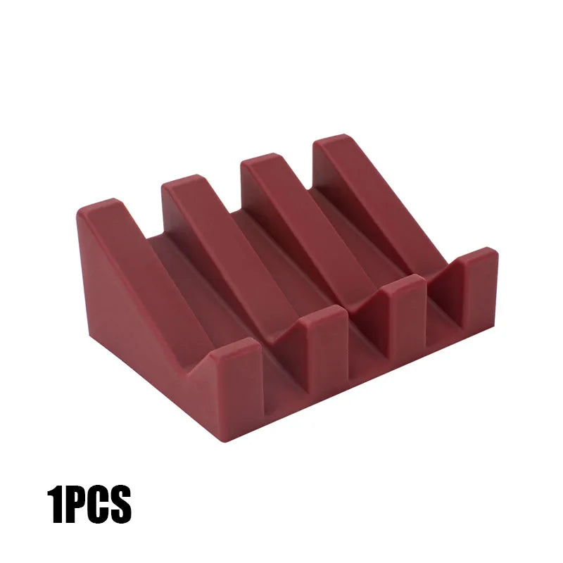 Waterfall Silicone Soap Dish with Self-Draining Design