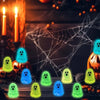 Set of 50 Glow-in-the-Dark Resin Ghost Figurines