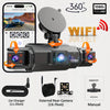 4-Channel HD Dashcam with WiFi & Night Vision