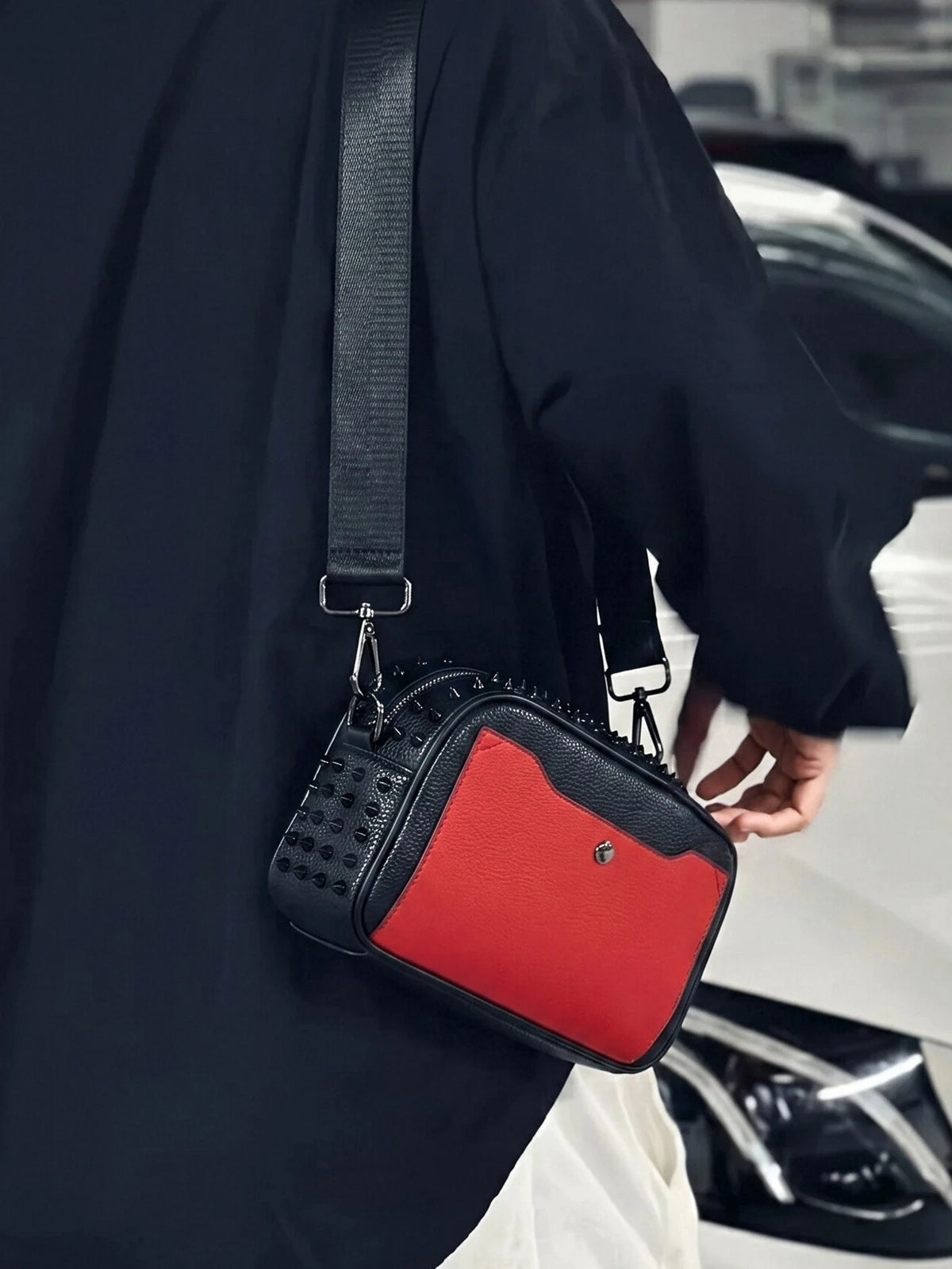 2-in-1 Convertible PU Leather Crossbody & Clutch Bag