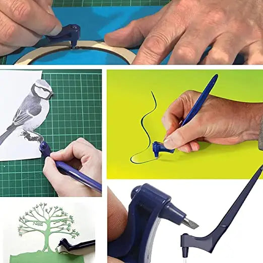 360° Rotating Blade Craft Cutter with 3 Replacement Blades