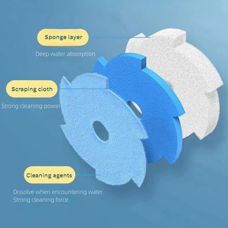 Disposable Toilet Brush Set with Replaceable Heads