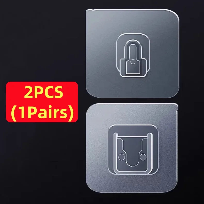 Double-Sided Adhesive Wall Hooks – Invisible, Traceless Organizer for Any Room