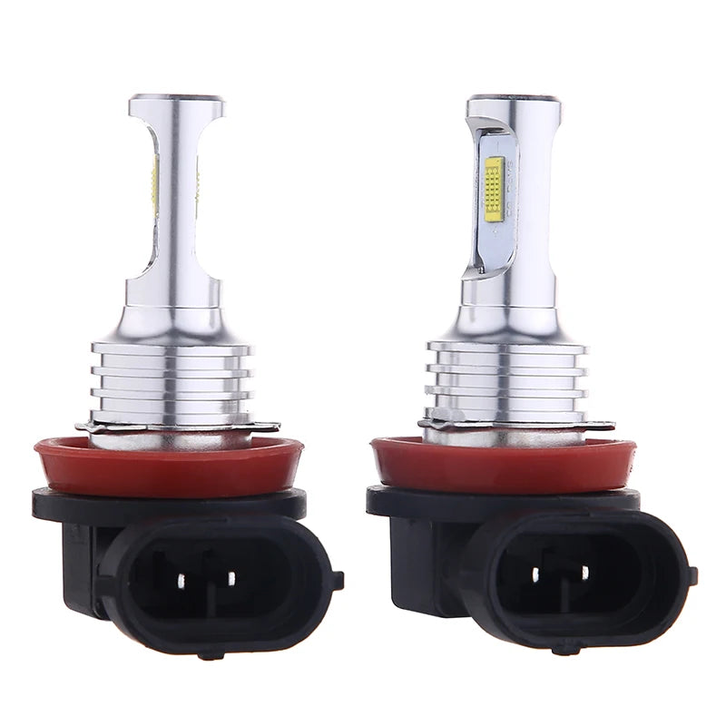 Pair of super bright LED headlight bulbs with Canbus functionality and connectors