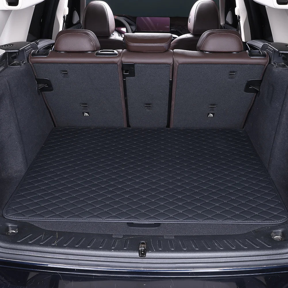 PU Leather Rhombus Pattern Car Trunk Mat
