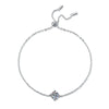 Classic Sterling Silver Moissanite Chain Bracelet