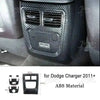Carbon fiber interior trim kit for Dodge Charger featuring vents and a storage compartment made of ABS material