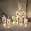 Flameless LED Prayer Candle with Religious Icon