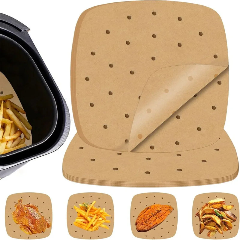 Perforated Parchment Paper Liners for Air Fryer