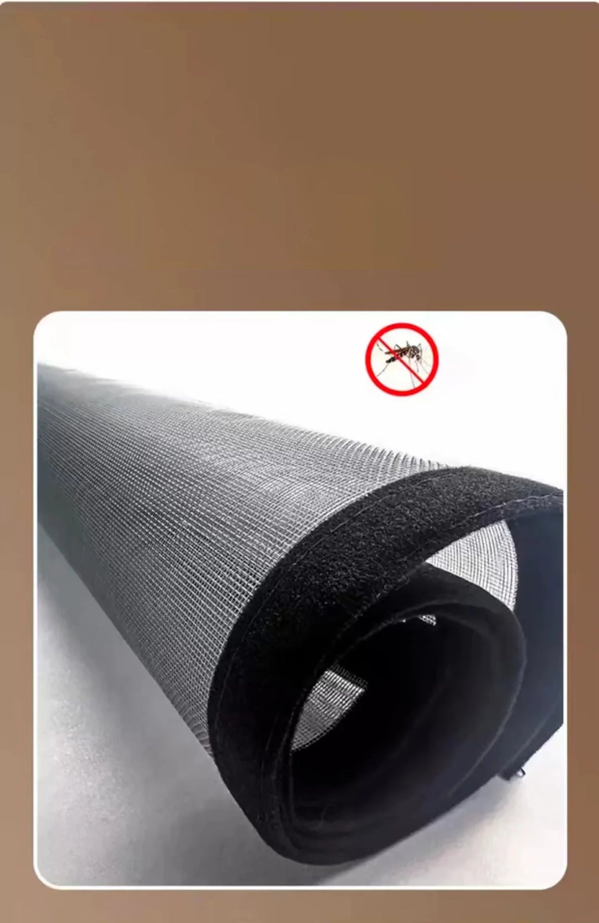 Self-Adhesive Zippered Mosquito Net Window Screen
