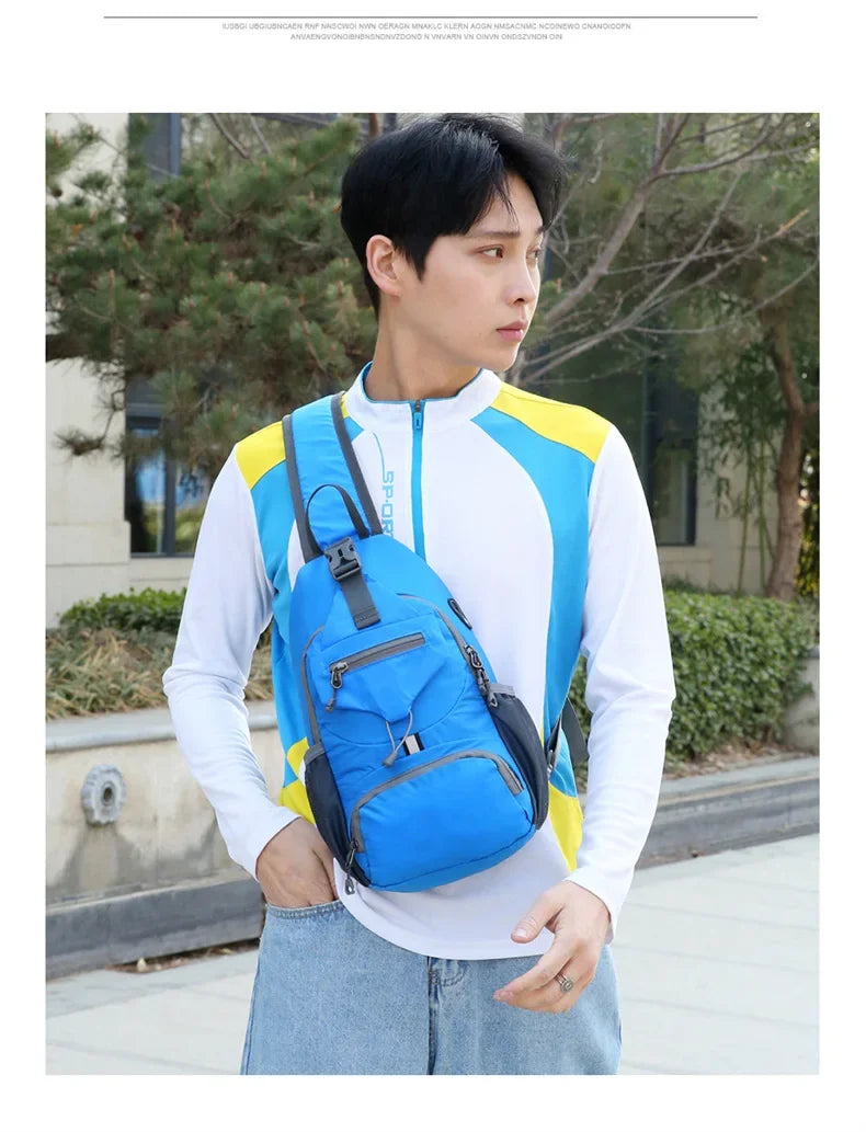 Waterproof Nylon Sling Chest Bag