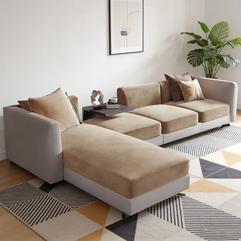 Stretch Velvet Sofa Seat Cushion Cover