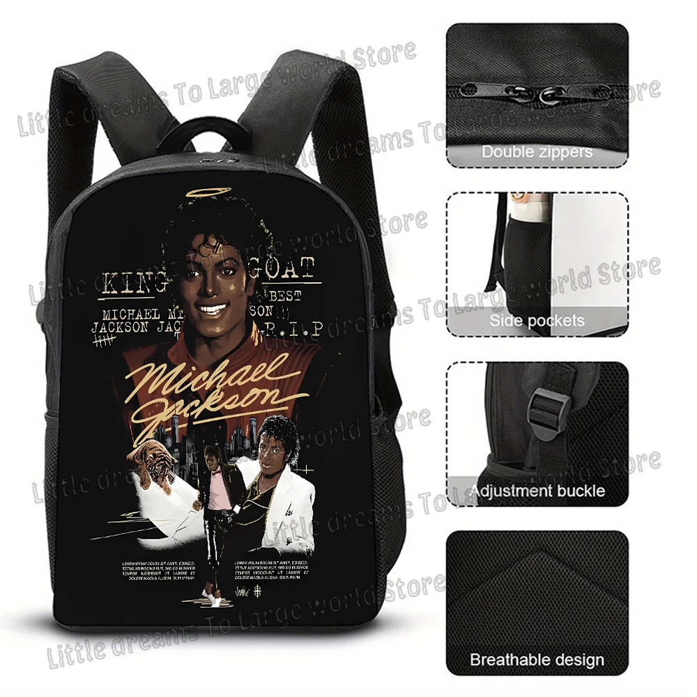 Michael Jackson 3D Print Backpack for School & Travel