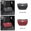 Memory foam car seat headrest neck pillows in premium black and volcanic red colors